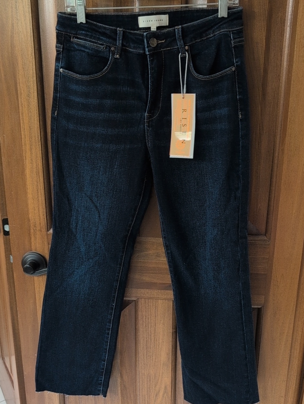 Risen Women's Cropped Jeans - Dark Indigo